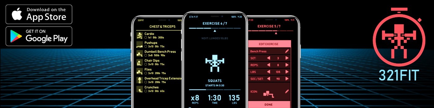 321FIT Hero Screenshot